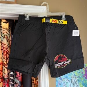 Jurassic Park Black Men's Shorts